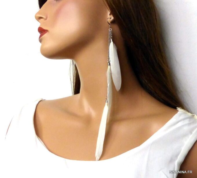 N4826m_boucles_doreilles_plumes_blanches_acier_inoxydable