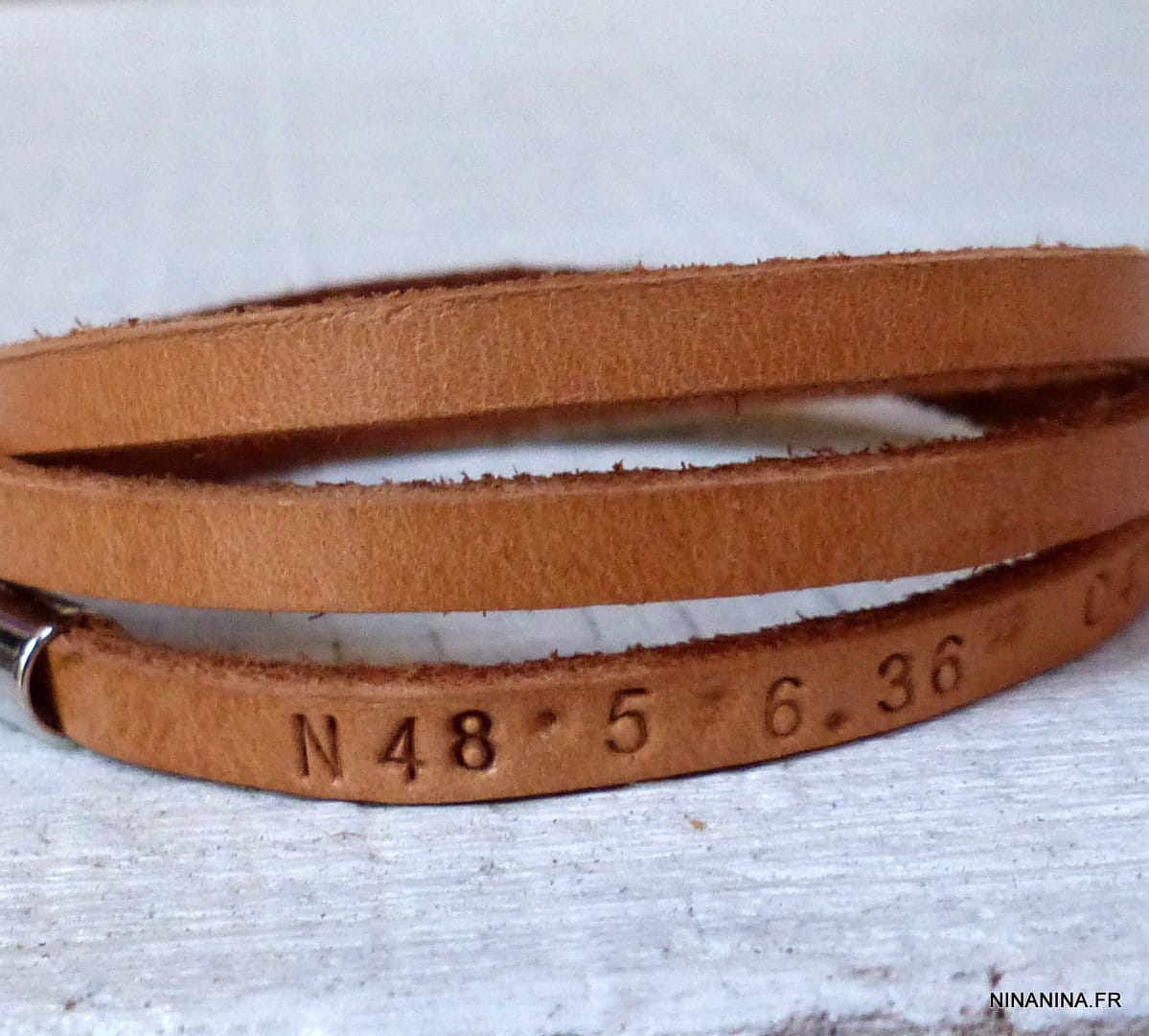 Bracelet coordonnées geographique Clearance