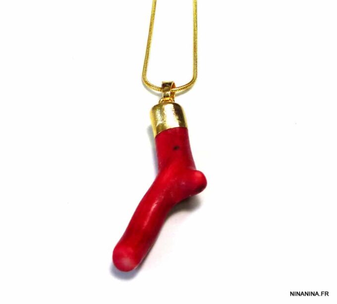 N4832h_collier_corail_rouge_chaine_serpent_metal_dore