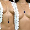 N4841b_collier_cordon_acier_inoxydable_fiole_verre_bleu_personnalise