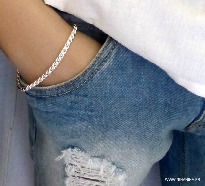 N4855_Bracelet_homme_plaque_Argent_maille_serpent_torsadee_-_Bijoux_Bracelets_en_ligne_Ninanina