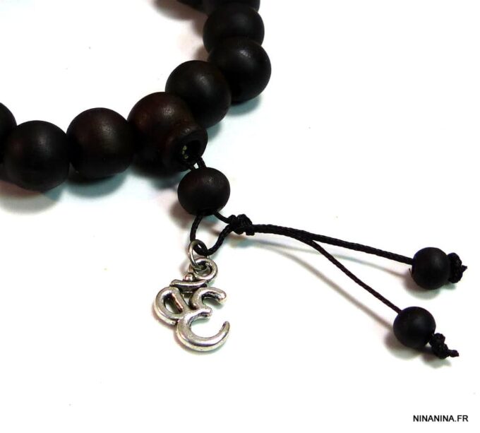 N4873a_bracelet_homme_perle_bois_noires_boudha_shakra