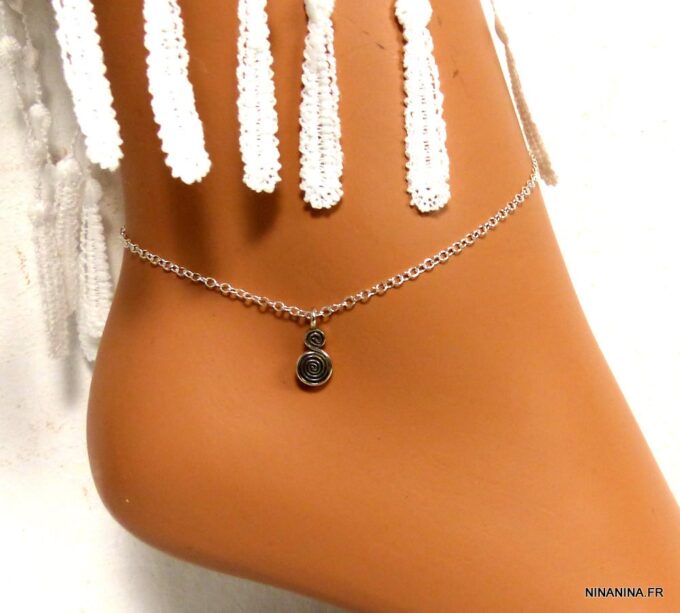 N4879b_chaine_de_cheville_spirale_argent_massif