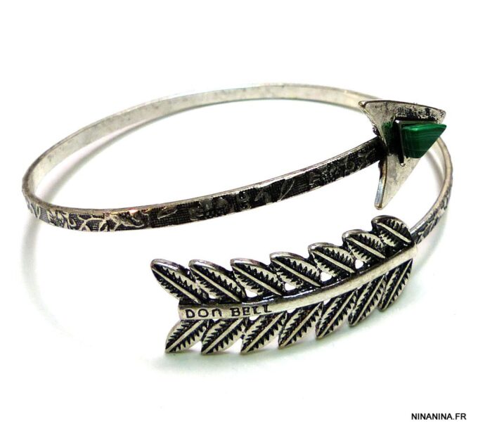 N4882J_Bracelet_de_biceps_fleche_metal_argente_vieilli_et_magnesite_turquoise-1
