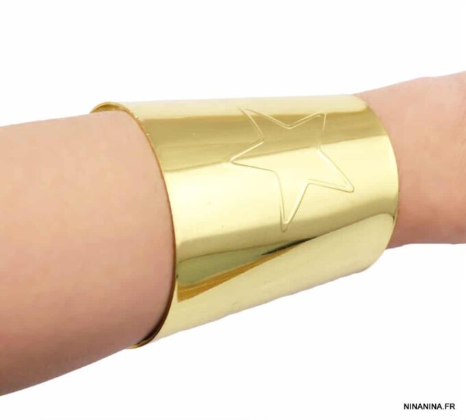 N4888e_Bracelet_manchette_metal_dore_etoile
