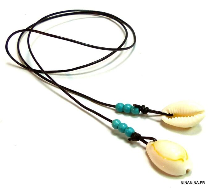 N4891a_chaine_de_cheville_cordon_cuir_coquillages_grain_de_cafe