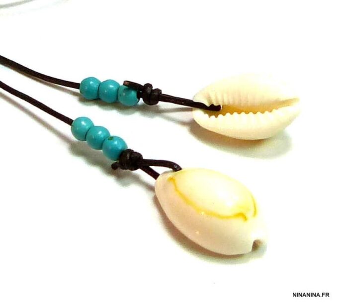 N4891b_chaine_de_cheville_cordon_cuir_coquillages_grain_de_cafe