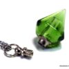 N4892r_Collier_fiole_de_parfum_en_verre_forme_diamant_vert