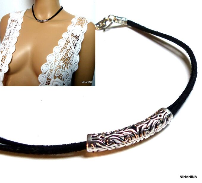 N948ter_Collier_femme_cordon_suedine_demi_lune_metal_argente