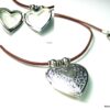 N056ter collier cordon coeur porte-photo