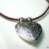 N056tera collier cordon coeur porte-photo