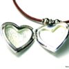N056terb collier cordon coeur porte-photo