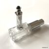 N1038c Flacon rechargeable parfum verre fleur argentée - Accessoires parfumeurs en ligne Ninanina