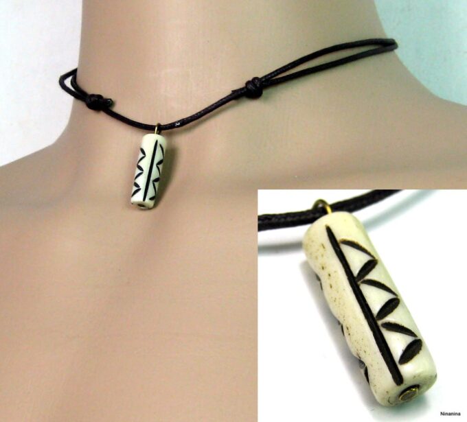 N1043ter collier cordon homme