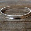 N1245- Bracelet jonc femme argent plaqué 10 mm de large - BIjoux Bracelets en ligne Ninanina