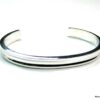 N1245ter bracelet demi-jonc plaqué argent - Copie