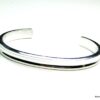 N1245terh bracelet demi-jonc plaqué argent - Copie