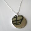 N1305terc collier médaille plaqué argent