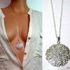 N1314teri collier sautoir argent massif