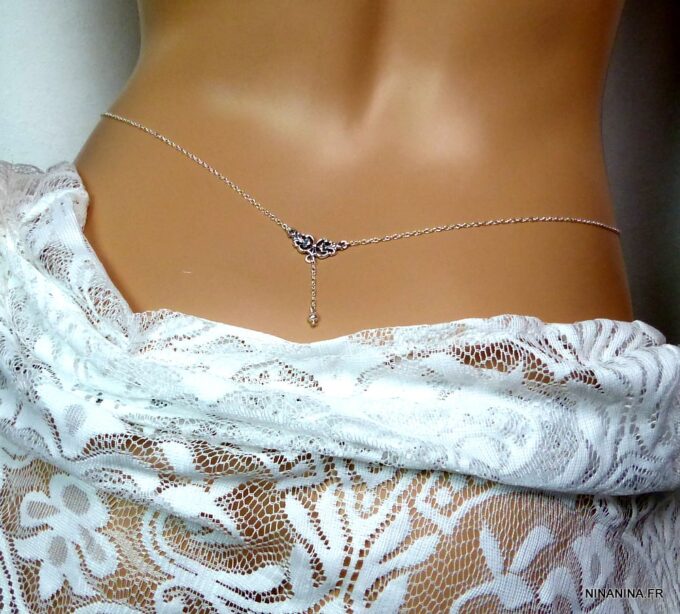 N1419terg chaine de taille argent massif (3)