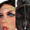 N1446ter headband daim et métal argenté