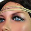 N1446tera headband daim et métal argenté