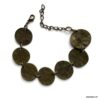 N1473y Bracelet bronze femme disques martelés - Bijoux Bracelets en ligne Ninanina