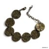 N1473z Bracelet bronze femme disques martelés - Bijoux Bracelets en ligne Ninanina