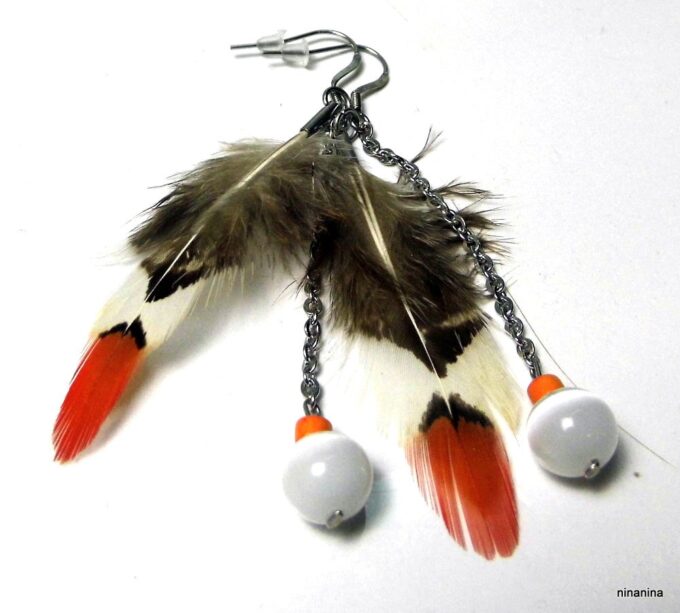 N1521terb_boucles_plumes_orange_acier_inoxydable