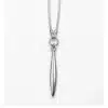 N1593c Chaine de taille femme pendentif ovale plaqué Argent - Bijoux de corps femme en ligne Ninanina