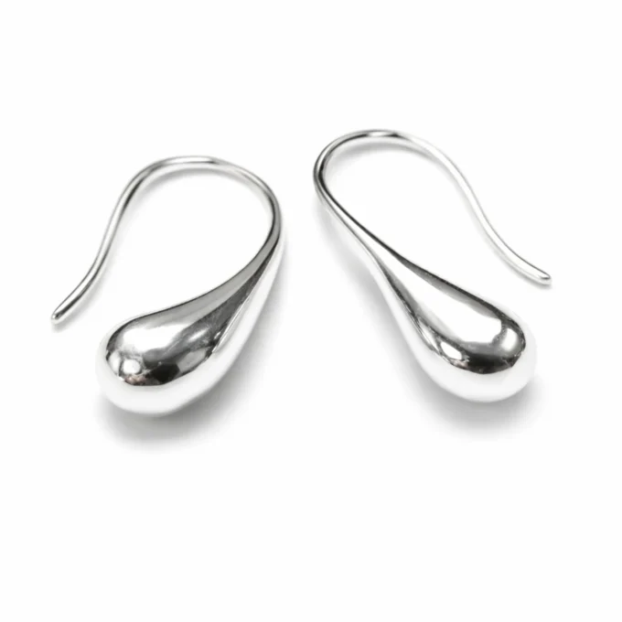 N1706d Boucles D'Oreilles Femme Crochets Pendants Plaqué Argent En Forme De Goutte - Bijoux d'oreille femmes en ligne Ninanina