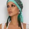 N1795 Boucles D’oreilles plumes bleues turquoise dormeuses - Bijoux d'oreille femmes en ligne Ninanina