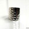 N1905j Bague argent large martelée réglable pour femme - Bijoux Bagues en ligne Ninanina