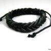 N1935f Bracelet homme cuir tressé ajustable par liens coulissants - Bijoux Bracelets hommes en ligne Ninanina
