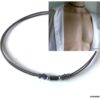 N1936a Collier homme cuir Acier Inoxydable perles bois - Bijoux Colliers Hommes en ligne Ninanina