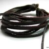 N2116c Bracelet homme cuir multirangs marron - Bijoux Bracelets hommes en ligne Ninanina