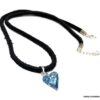 N2313b Collier Swarovski cristal bleu pendentif coeur et Argent femme - Bijoux Colliers en ligne Ninanina