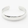 N2416d Bracelet Manchette Femme en Argent 925 Massif Martelé – Bijou Élégant et Authentique - Bijoux Bracelets manchettes en ligne Ninanina