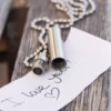 N2466 Collier message secret personnalisé homme Acier inoxydable - Bijoux Colliers hommes en ligne Ninanina