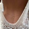 N2553a Chaine de taille Plaqué Or 14 carats motif losange - Bijoux Chaines en ligne Ninanina