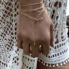 N2553e Chaine de taille Plaqué Or 14 carats motif losange - Bijoux Chaines en ligne Ninanina