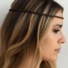 N2582 Headband Cuir Tressé femme minimaliste style boheme chic - Accessoires de coiffures femmes en ligne Ninanina