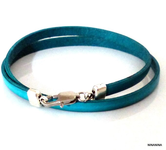 N2589g_Bracelet_homme_wrap_2_tours_cuir_turquoise_NINANINA