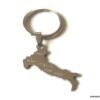 N2625 Porte clé Italie pendentif carte Acier inoxydable argenté - Accessoires en ligne Ninanina