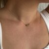 N2660b Collier Fin Plaqué Or Femme Chainette et Disques Argent 925 Doré - Bijoux Colliers or laminé en ligne Ninanina