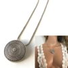 N271c Collier Fantaisie original femme pendentif rond - Bijoux Colliers femme en ligne Ninanina