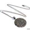 N274terd collier long sautoir acier inoxydable