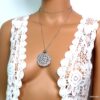N274terg collier long sautoir acier inoxydable