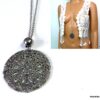 N274teri collier long sautoir acier inoxydable