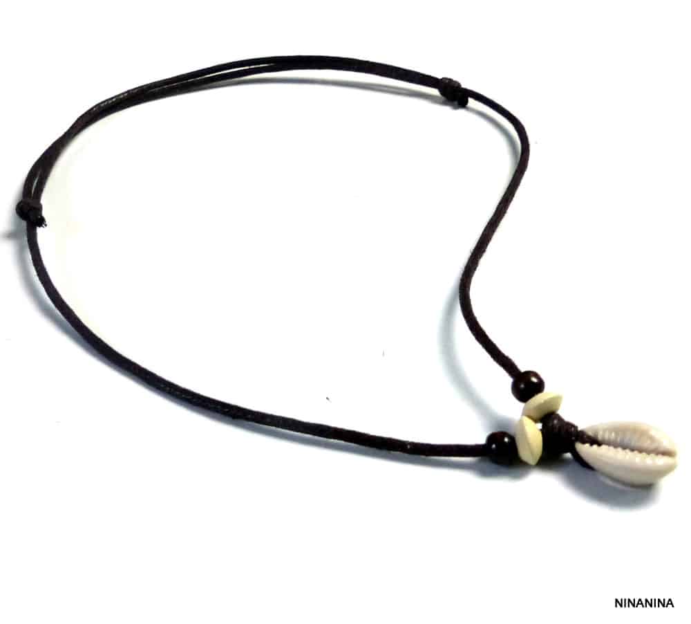 ▷ Collier coquillage homme